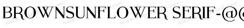 BROWNSUNFLOWER SERIF字体转换